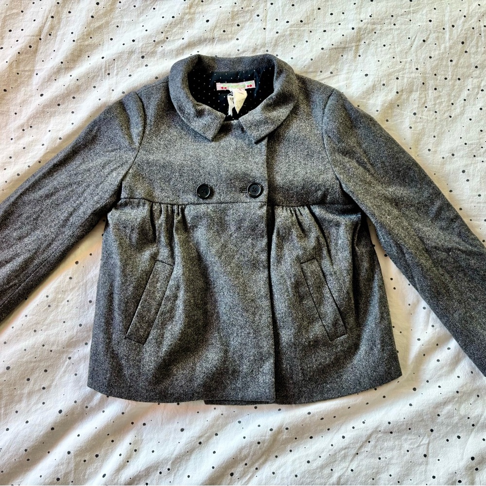 Bonpoint Classic Gray Pea Coat for Kids